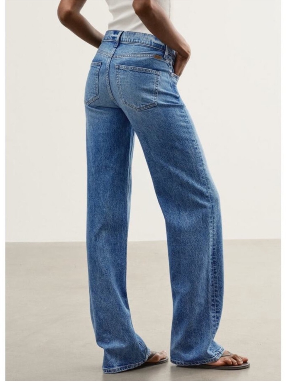 AYR Medium Wash Wide-Leg Flare Jeans - Picture 2 of 7